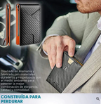 Billetera Slim con Bloqueo RFID - Fibra de Carbono