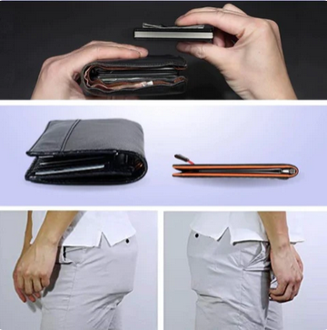 Billetera Slim con Bloqueo RFID - Fibra de Carbono