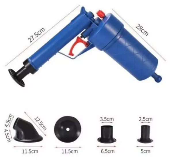 Desatascador de Aire a Presión - Sistema Neumático