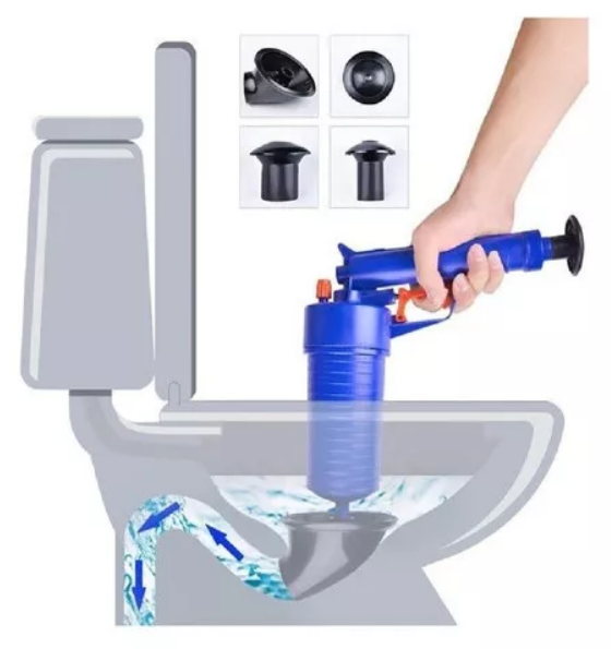 Desatascador de Aire a Presión - Sistema Neumático