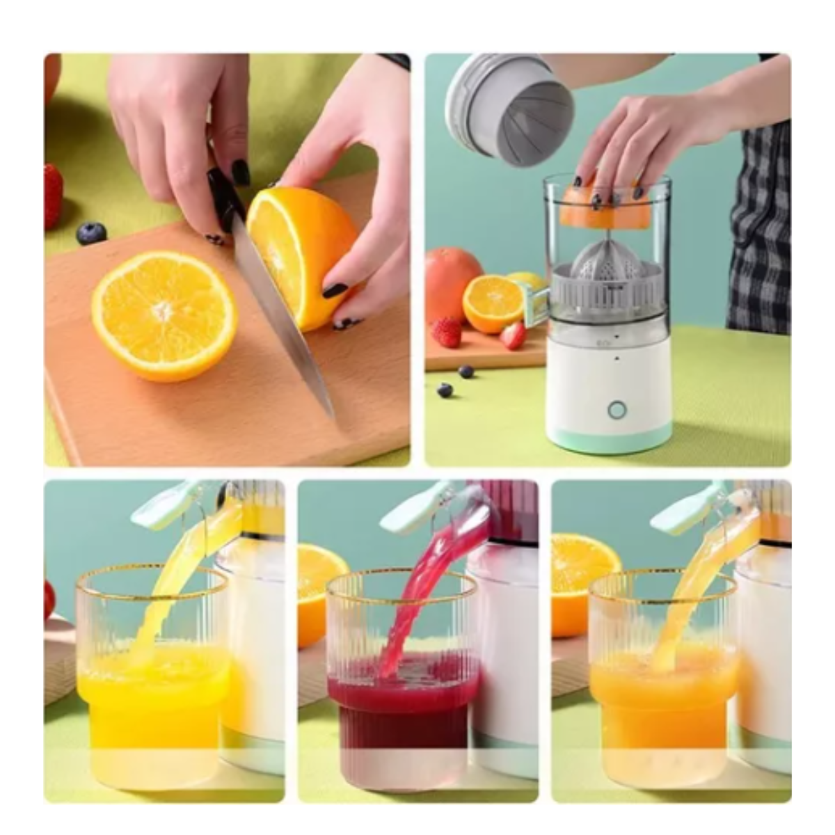 Exprimidor Eléctrico Portátil USB - Extracción 90%