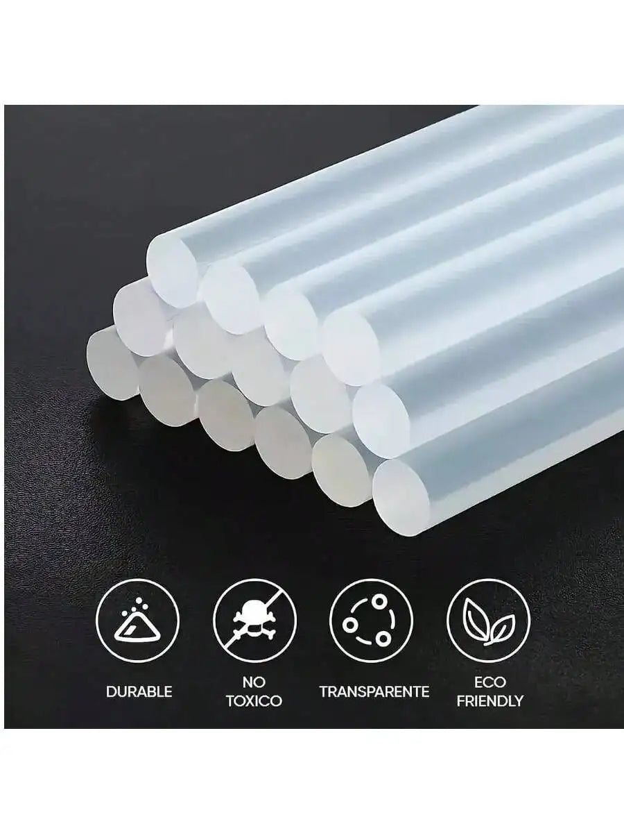 Barras de Silicón Transparente 7×260 mm – 1 kg Multiusos
