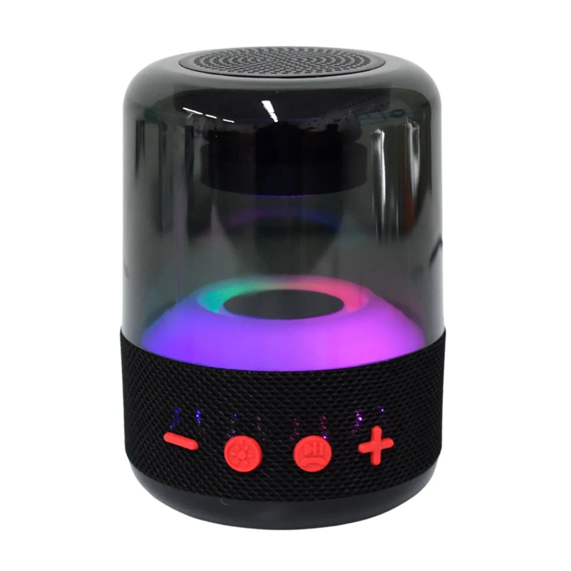 Bocina Bluetooth Portátil Cilíndrica con Luz LED 360° – Sonido Envolvente