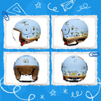 Casco Abierto Infantil para Moto y Motoneta DINOSAURIO