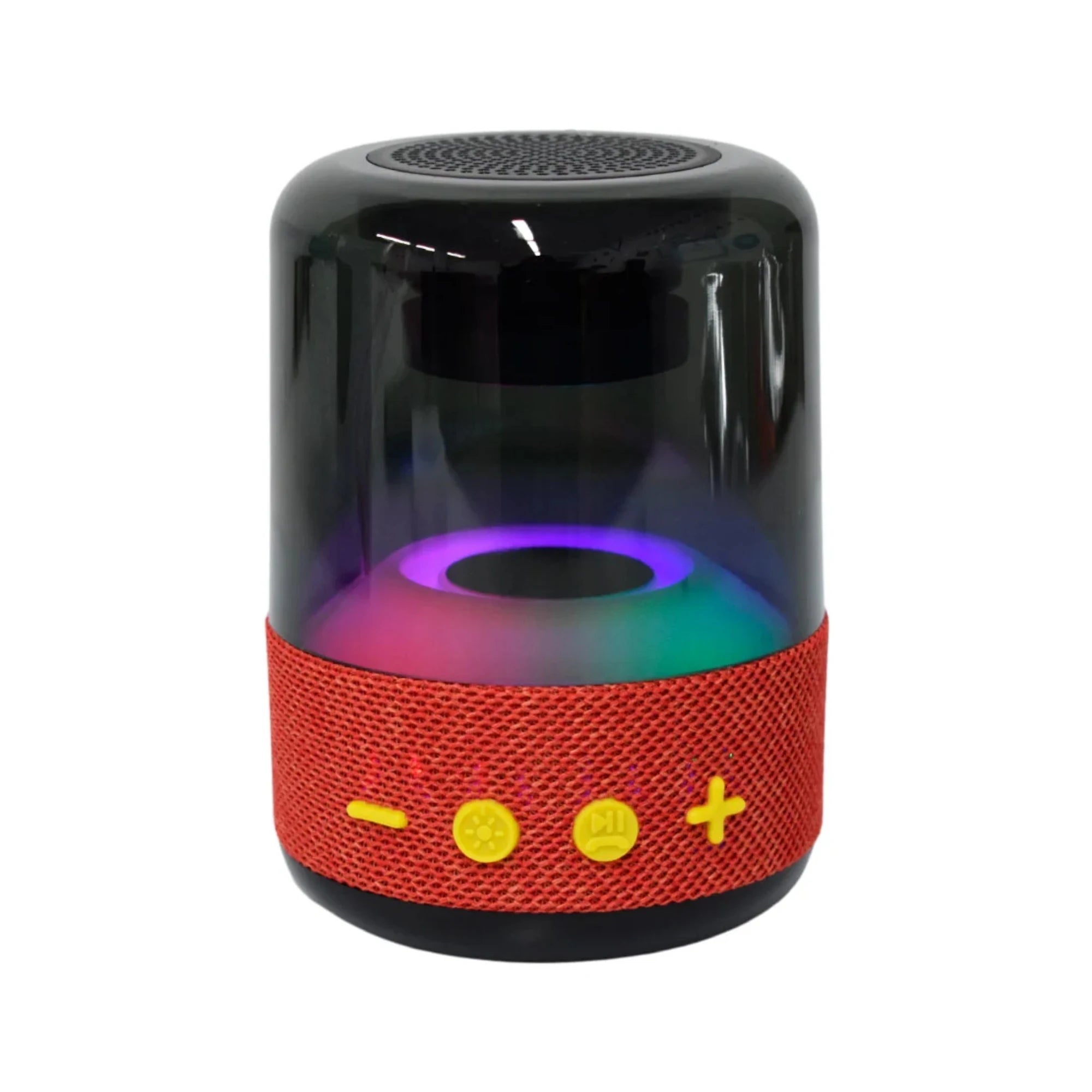 Bocina Bluetooth Portátil Cilíndrica con Luz LED 360° – Sonido Envolvente