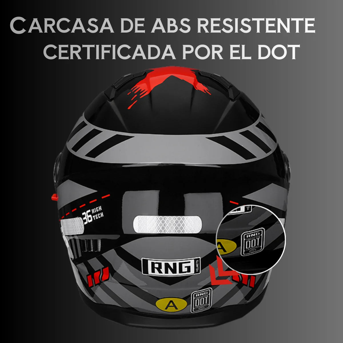 Casco Integral para Moto con Certificación DOT