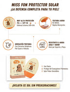 Protector Solar Facial MISS FON SPF 90+ PA+55G Alta Defensa UVB+UVA,