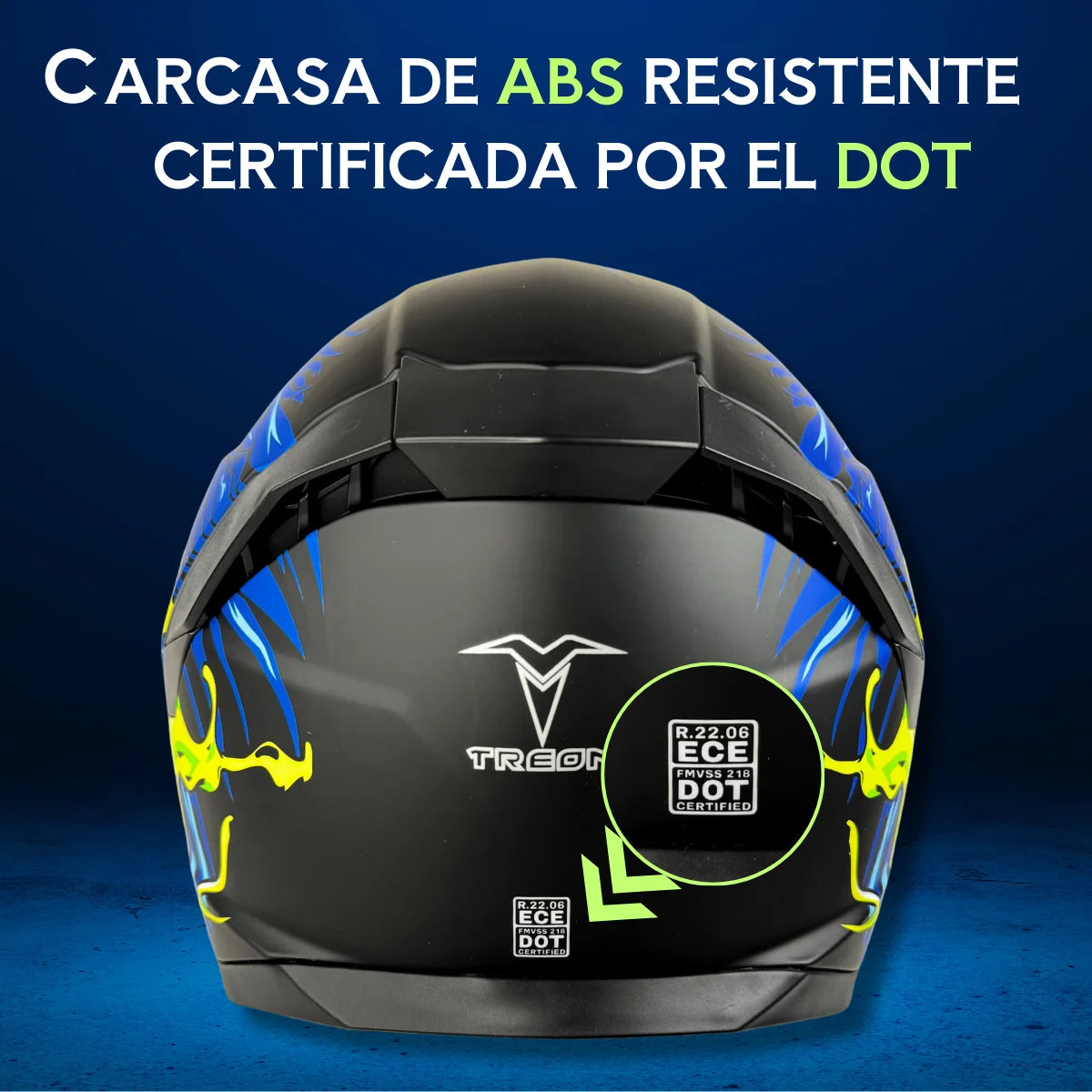 Casco Integral para Moto con Certificación DOT y ECE