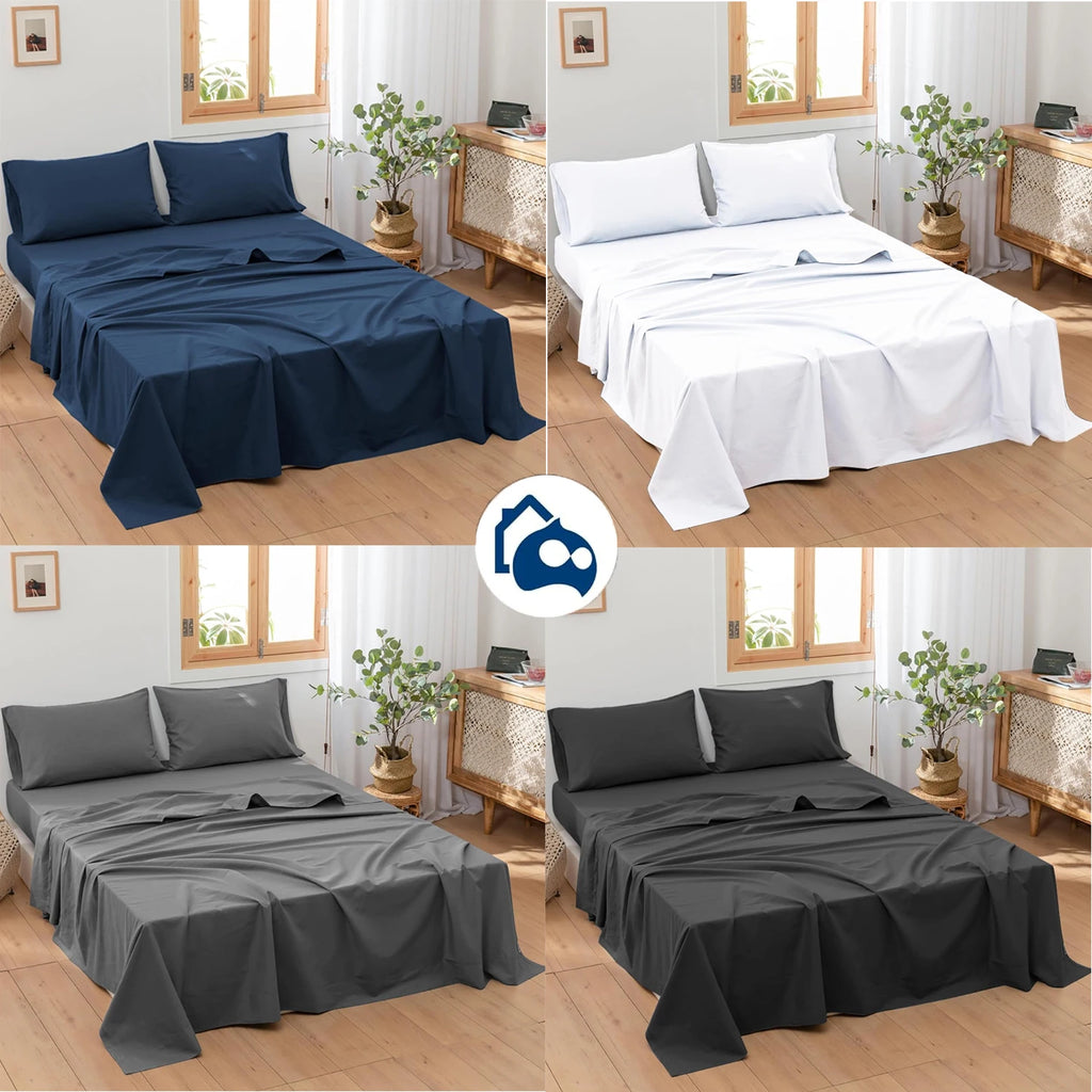 Juego de Sábanas 1800 Hilos con Fundas – Suaves y Frescas | Bluelander