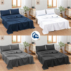 Juego de Sábanas 1800 Hilos con Fundas – Suaves y Frescas | Bluelander