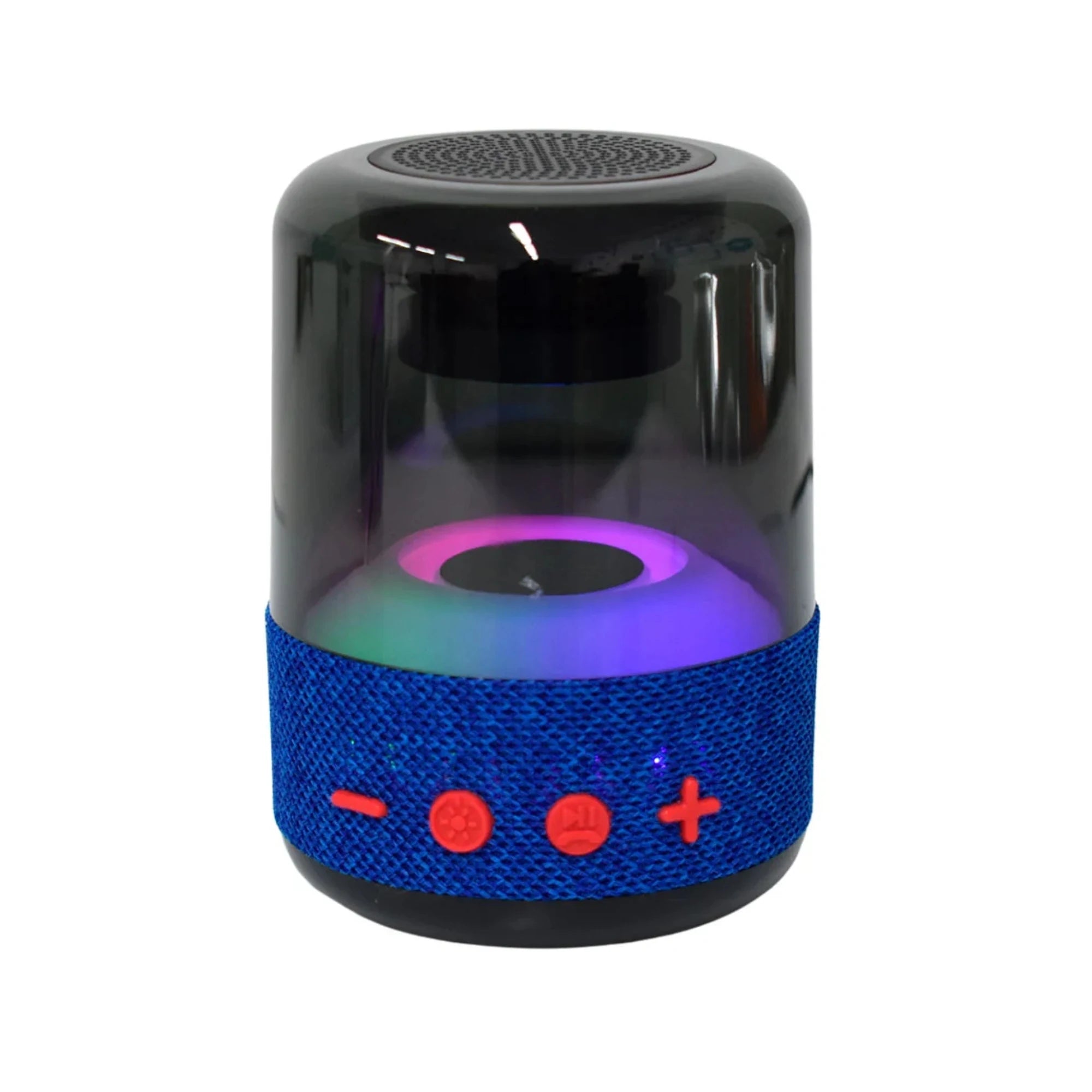 Bocina Bluetooth Portátil Cilíndrica con Luz LED 360° – Sonido Envolvente