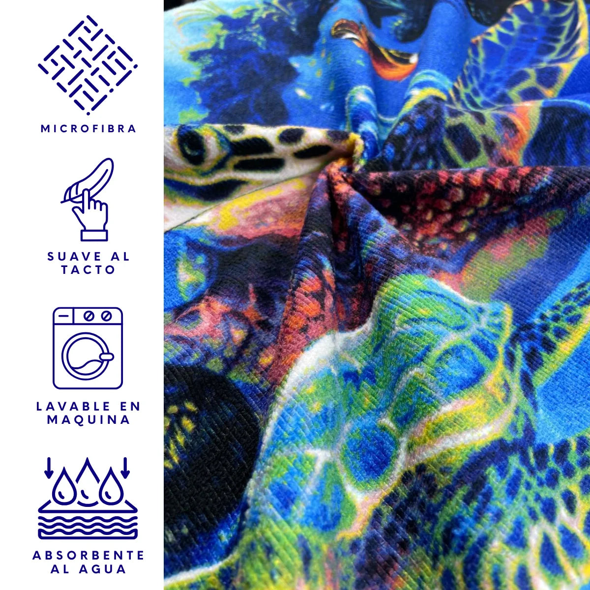 Toalla de Baño o Playa de Microfibra – Súper Absorbente y Secado Rápido