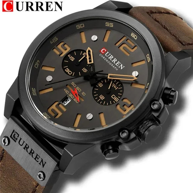 Reloj CURREN 8314 para hombre con logo de la marca, reloj masculino deportivo para uso diario, resistente al agua