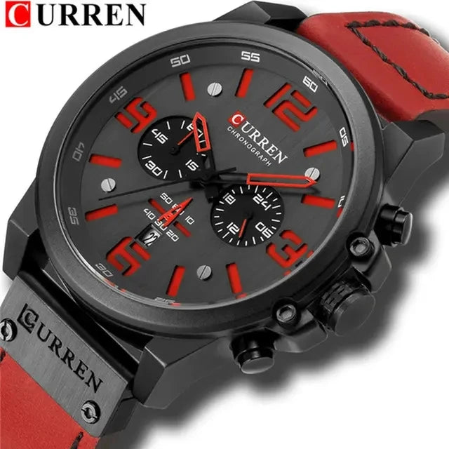 Reloj CURREN 8314 para hombre con logo de la marca, reloj masculino deportivo para uso diario, resistente al agua