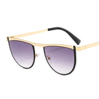 Lentes de Sol Vintage Geométricos Half Frame 3378