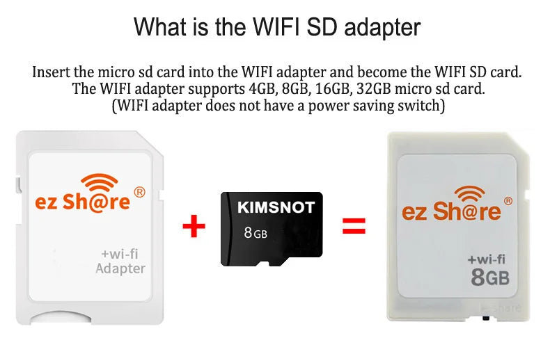 Adaptador WiFi ezShare para Tarjeta SD - Lector Inalámbrico