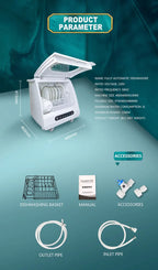 Lavavajillas Automático de Escritorio - Desinfección