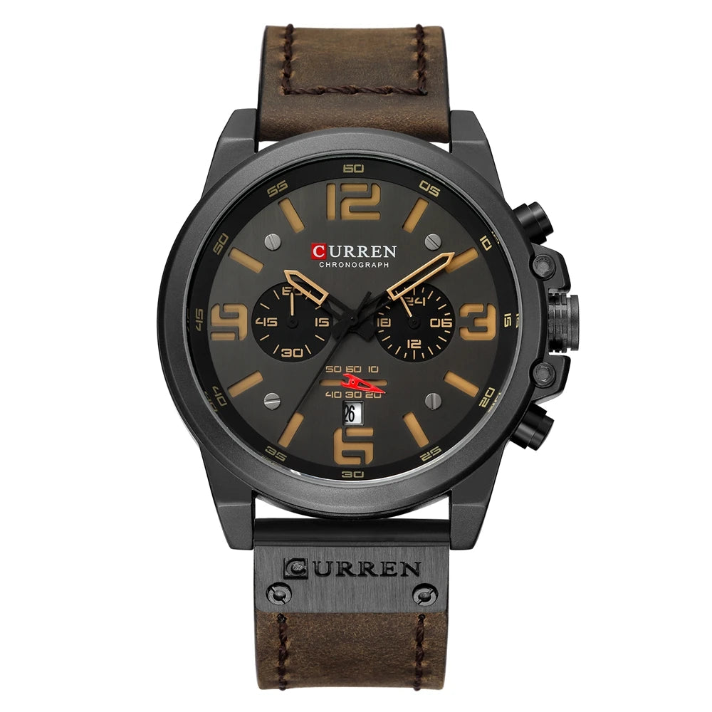 Reloj CURREN 8314 para hombre con logo de la marca, reloj masculino deportivo para uso diario, resistente al agua
