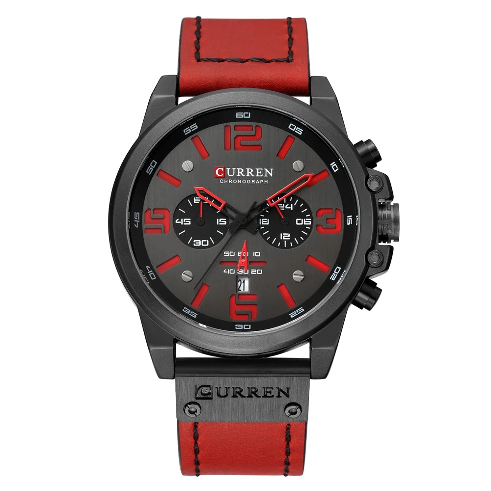 Reloj CURREN 8314 para hombre con logo de la marca, reloj masculino deportivo para uso diario, resistente al agua