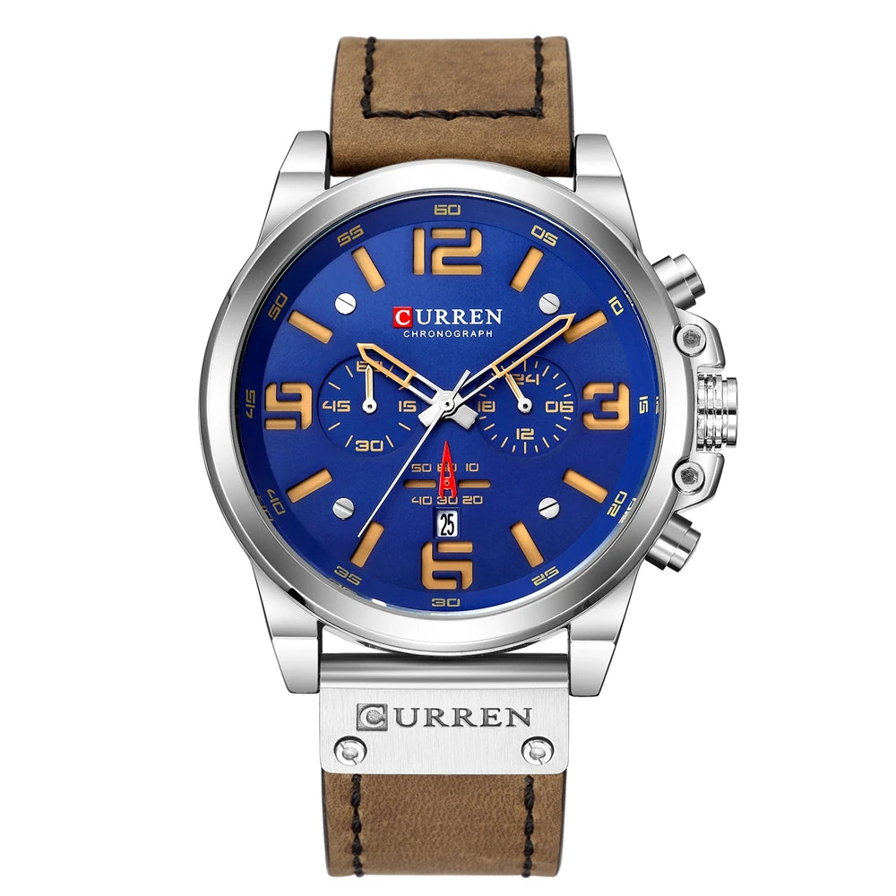 Reloj CURREN 8314 para hombre con logo de la marca, reloj masculino deportivo para uso diario, resistente al agua