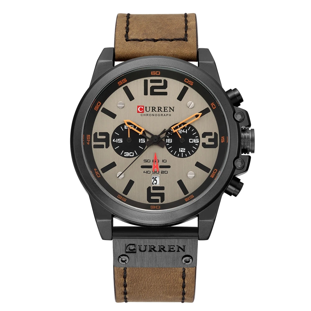 Reloj CURREN 8314 para hombre con logo de la marca, reloj masculino deportivo para uso diario, resistente al agua