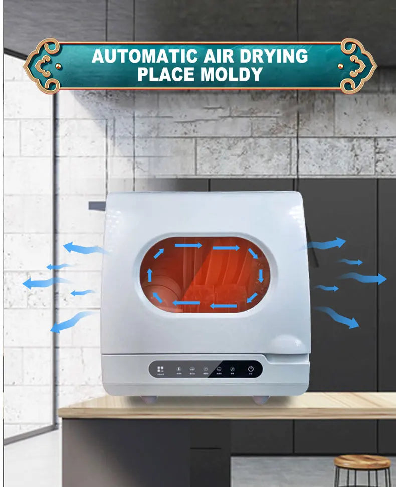 Lavavajillas Automático de Escritorio - Desinfección