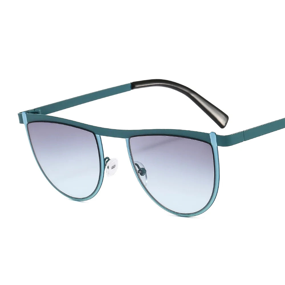 Lentes de Sol Vintage Geométricos Half Frame 3378