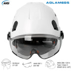 Casco de Seguridad CE con Doble Visera y Gafas