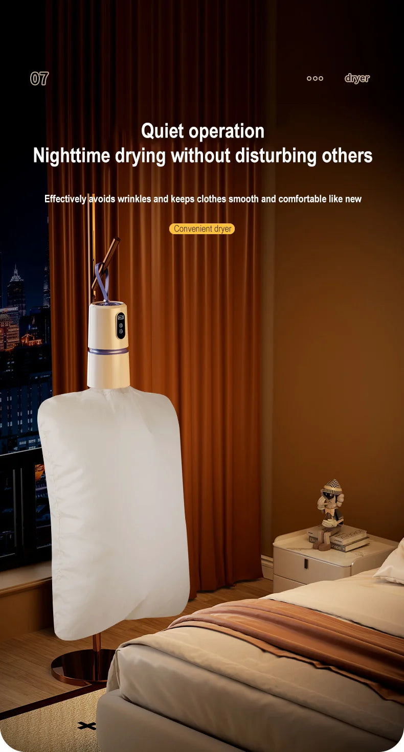 Secadora Portátil Mini de Viaje - Calentamiento PTC