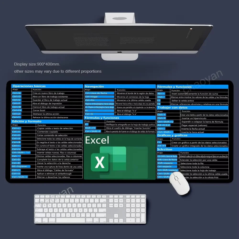 Alfombrilla de Ratón XXL Gaming - Bordes Cosidos