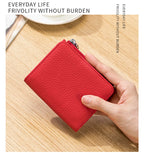 Cartera Corta Cuero Genuino - Estilo Japonés RFID