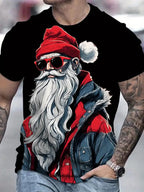 Camiseta Navideña Papá Noel - Manga Corta Hombre