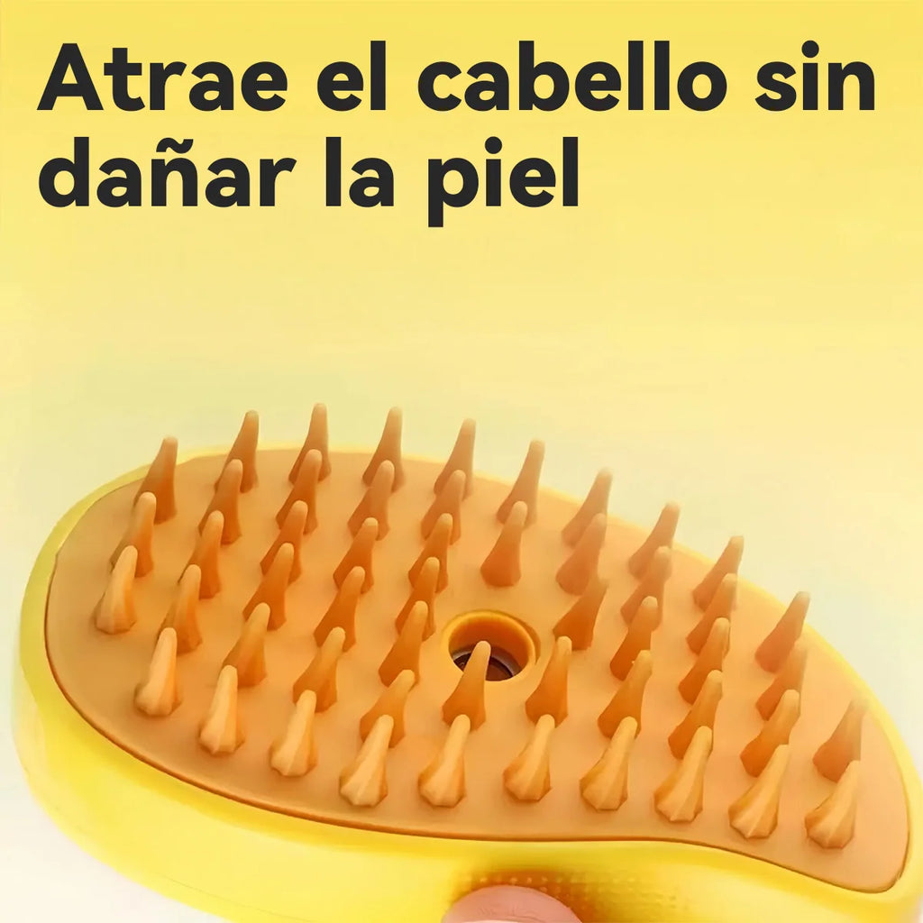 Cepillo Vapor 3 en 1 para Mascotas – Limpieza, Masaje y Depilación | Beauyork