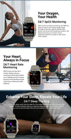 Reloj inteligente Blackview W80 Pro con pantalla de 1,91" y linterna LED para hombre