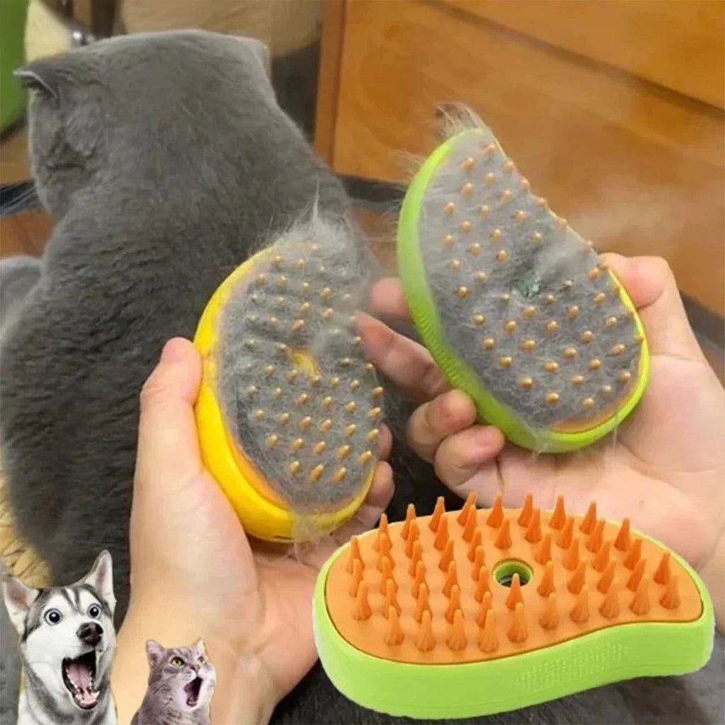 Cepillo Vapor 3 en 1 para Mascotas – Limpieza, Masaje y Depilación | Beauyork