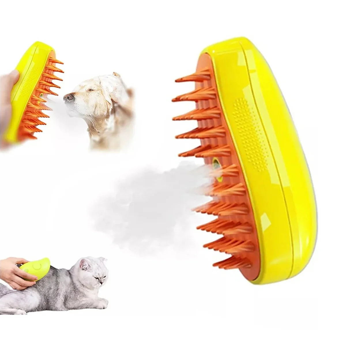 Cepillo Vapor 3 en 1 para Mascotas – Limpieza, Masaje y Depilación | Beauyork