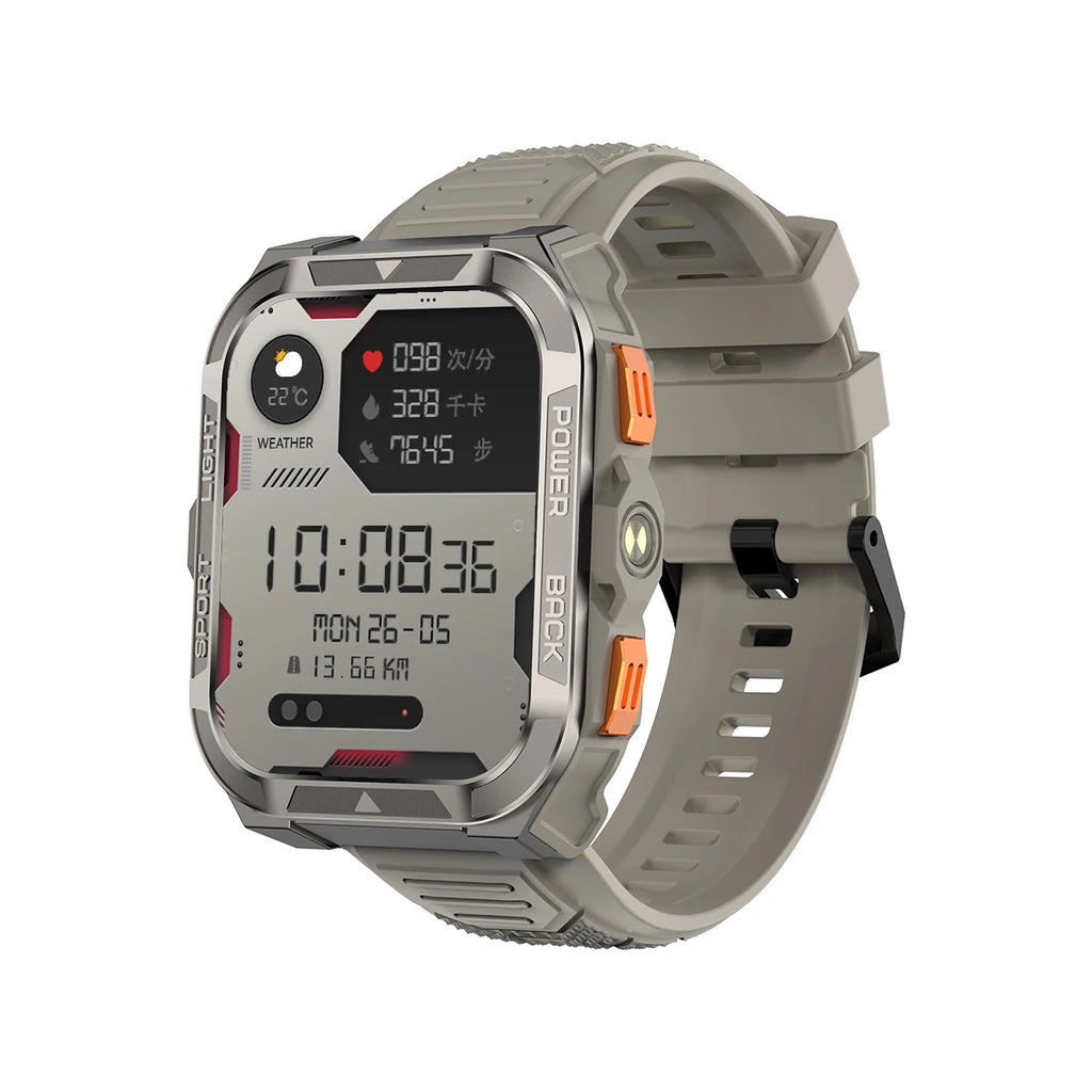 Reloj inteligente Blackview W80 Pro con pantalla de 1,91" y linterna LED para hombre