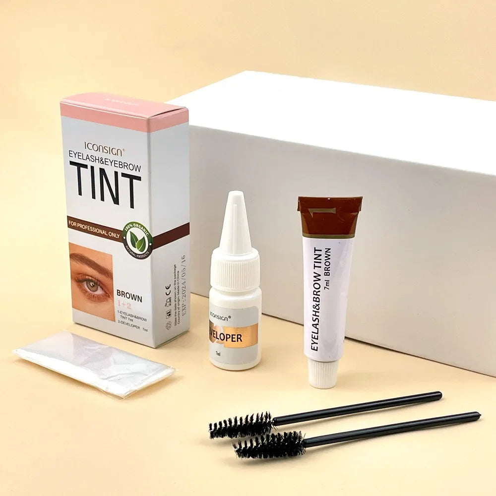 Kit de Tinte para Cejas y Pestañas – 3 Colores