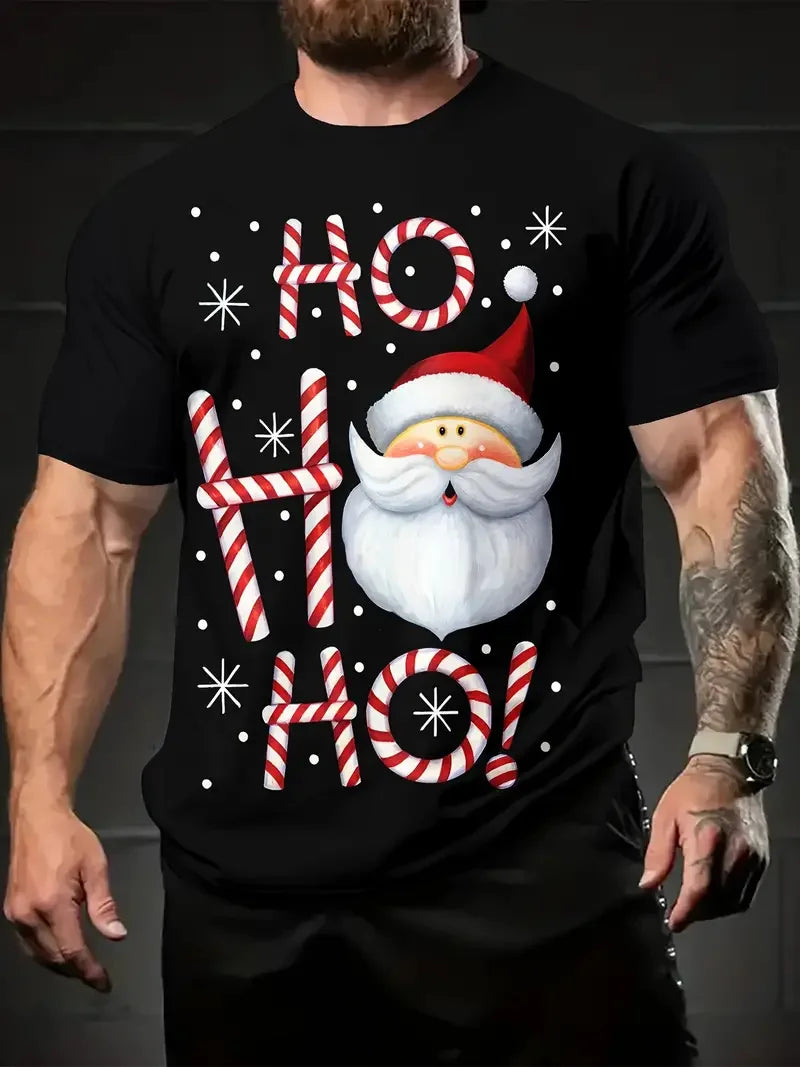 Camiseta Navideña Papá Noel - Manga Corta Hombre