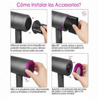Secador de pelo profesional, potente 1800W