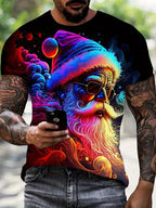 Camiseta Navideña Papá Noel - Manga Corta Hombre