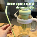 Vaso Reutilizable Grande con Asa y Pajita 1300 ml – IRUIBO