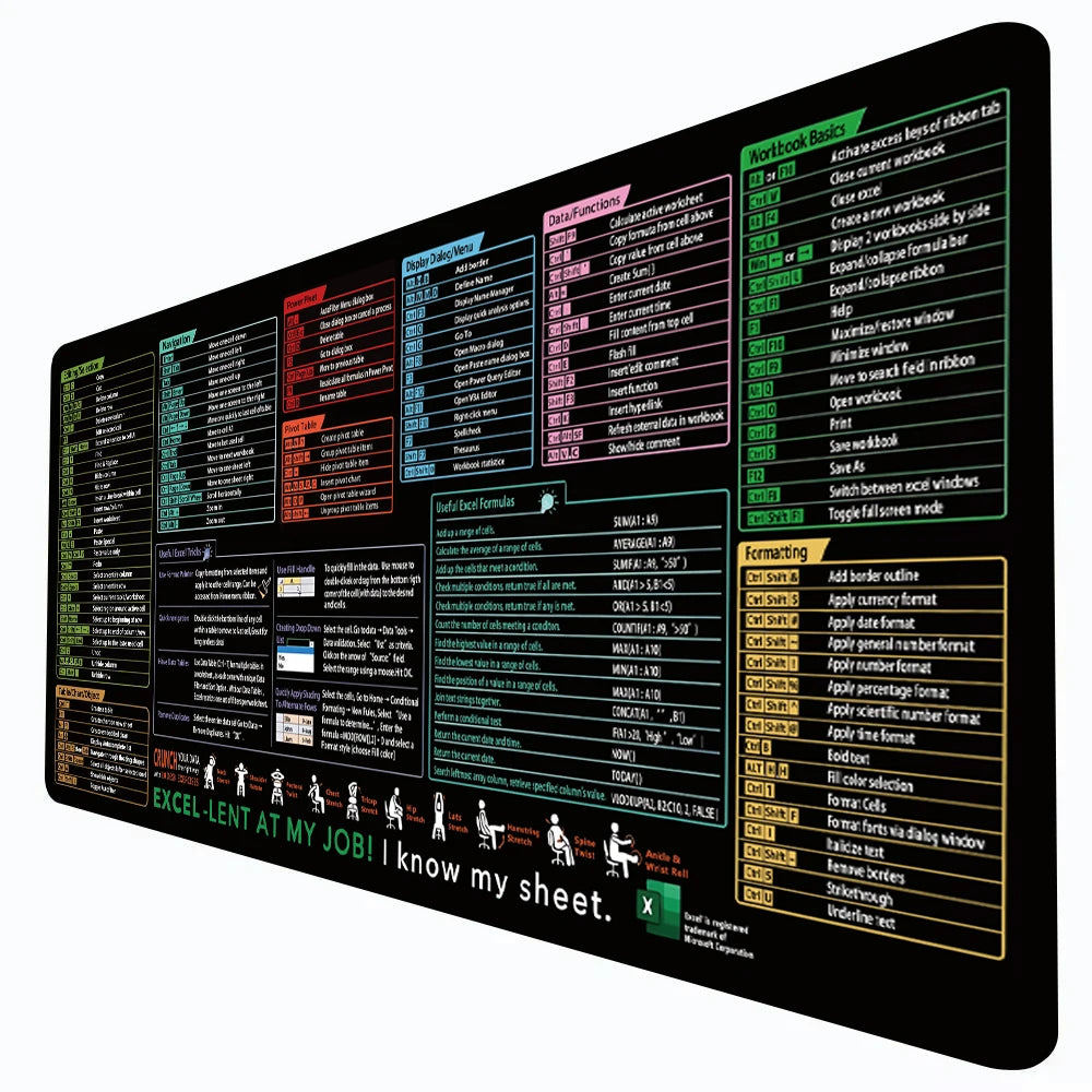 Alfombrilla de Ratón XXL Gaming - Bordes Cosidos