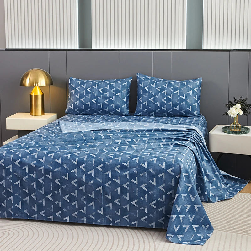 Juego de Ropa de Cama Tamaño Grande – Estampado Floral Jacquard (3 o 4 Piezas)