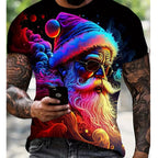 Camiseta Navideña Papá Noel - Manga Corta Hombre