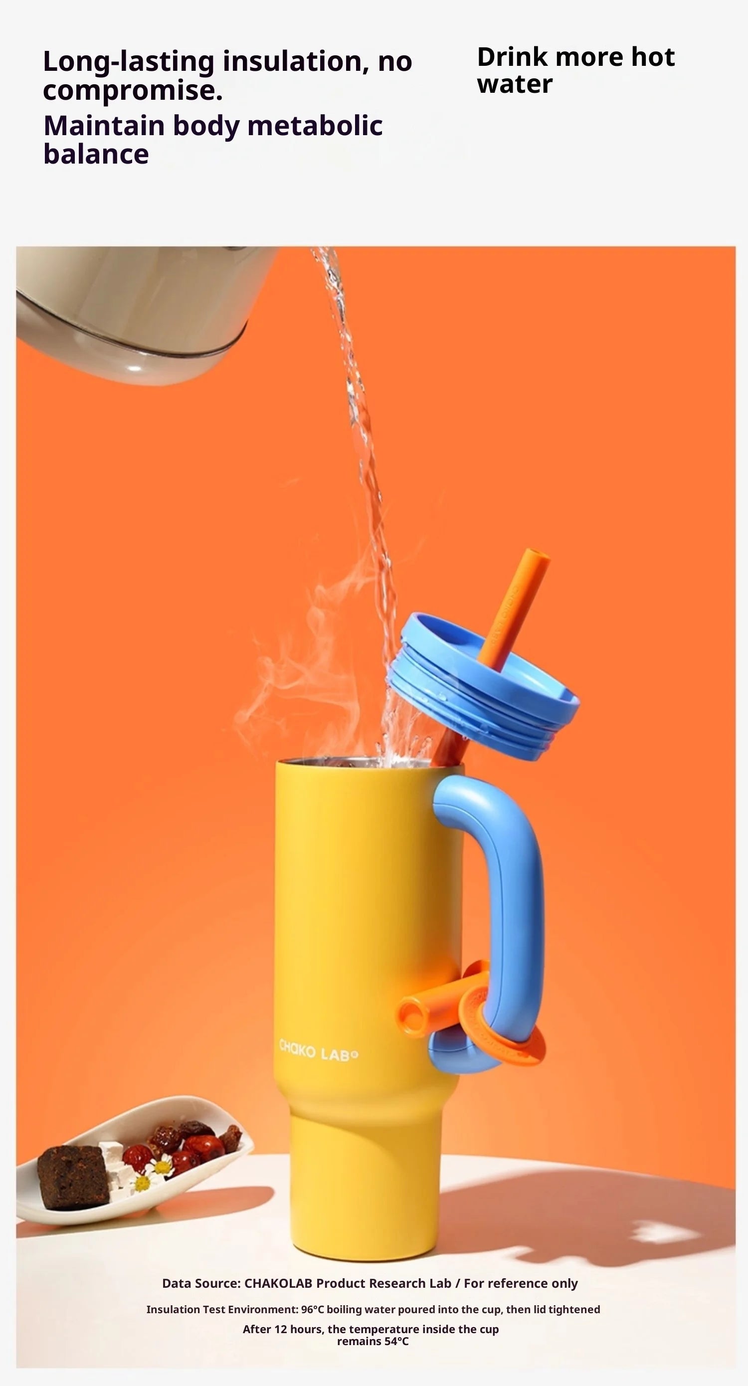 Vaso Térmico Chakolab 1050ML - Acero Inoxidable 316