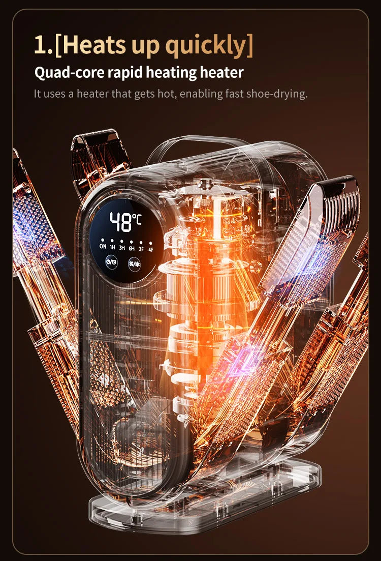 Secador de Zapatos Portátil Plegable - 180W