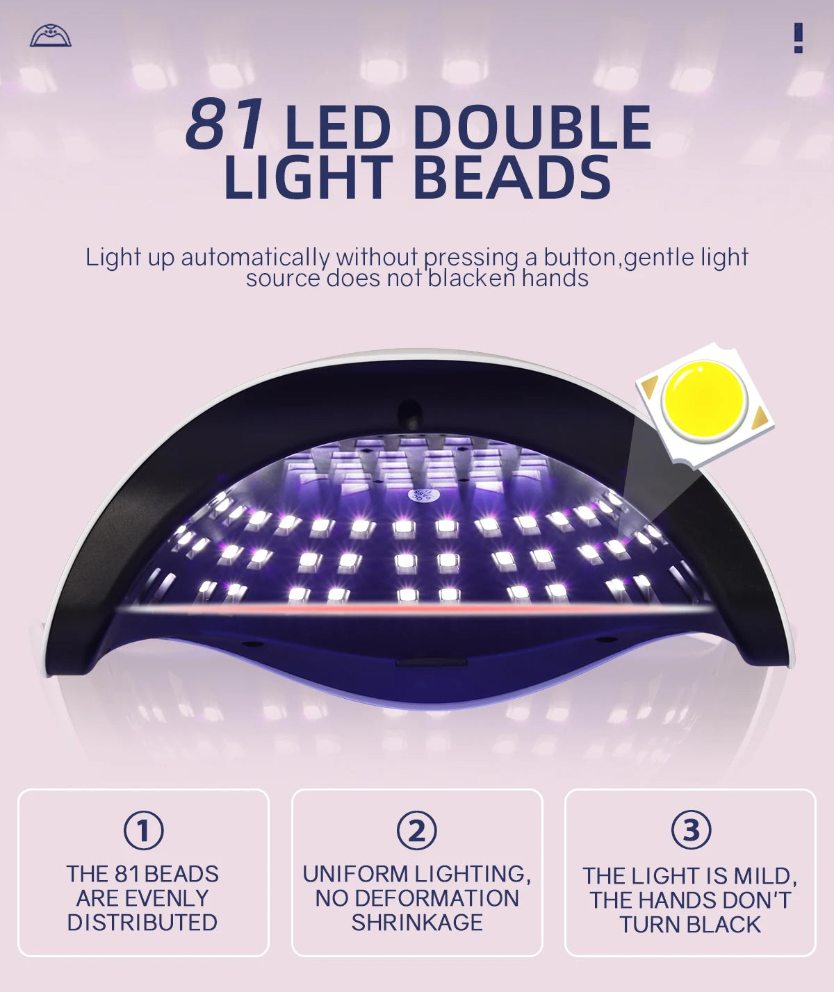 LÁMPARA DE UÑAS UV LED 380W PROFESIONAL