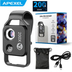 Lente Microscopio para Teléfono 100X/200X con Clip