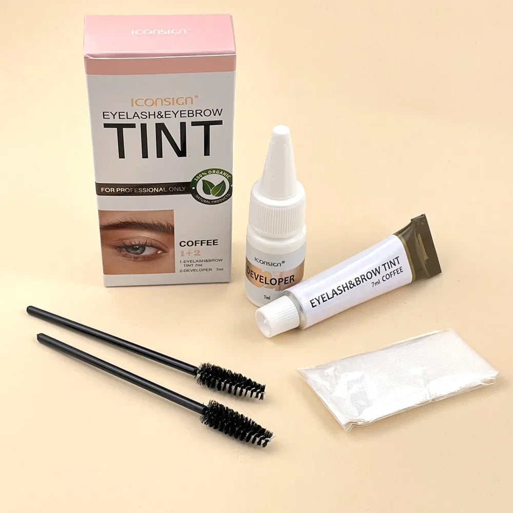 Kit de Tinte para Cejas y Pestañas – 3 Colores